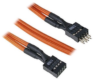 BitFenix Audio Extension Cable 9-Pin Male to 9-Pin Female Orange/Black