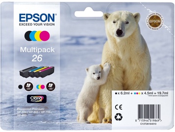 Tindiprinteri kassett Epson 26 Claria Premium, mitmevärviline