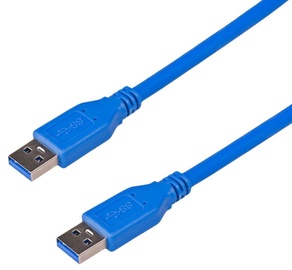 Akyga kabelis USB / USB , mėlynas, 1.8 m