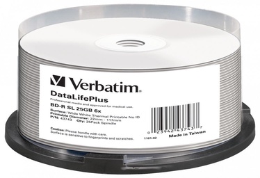 Verbatim 25x 25GB BluRay BD-R 43743