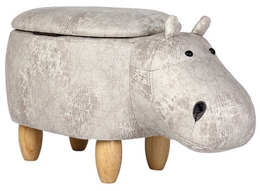 Signal Meble Pouf Hippopotamus Hubert Grey