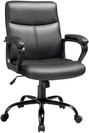 Songmics Office Chair Leather Black 65x63x103cm