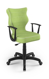 Детский стул Entelo Norm Size 6 VS05, черный/зеленый, 425x400x1045 мм