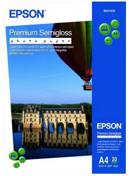 Fotopopierius Epson C13S041332 A4 Semi-Glossy 20, A4