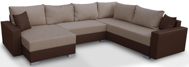 Kampinė sofa Platan Gustaw 05 Brown, 315 x 135 x 87 cm