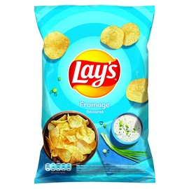 ČIPSI AR KRĒJUMA UN ZAĻO LOC.GARŠU LAY'S 140G