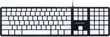 Klaviatūra Gembird MCH-02 Chocolate Keyboard US Black/White
