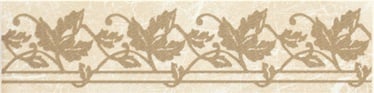 Плитка керамическая GUJANA BEIGE BORDER LEAF 5X20 (16), 200 мм x 50 мм