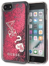 Guess Glitter Hearts Back Case For Apple iPhone 7/8 Red