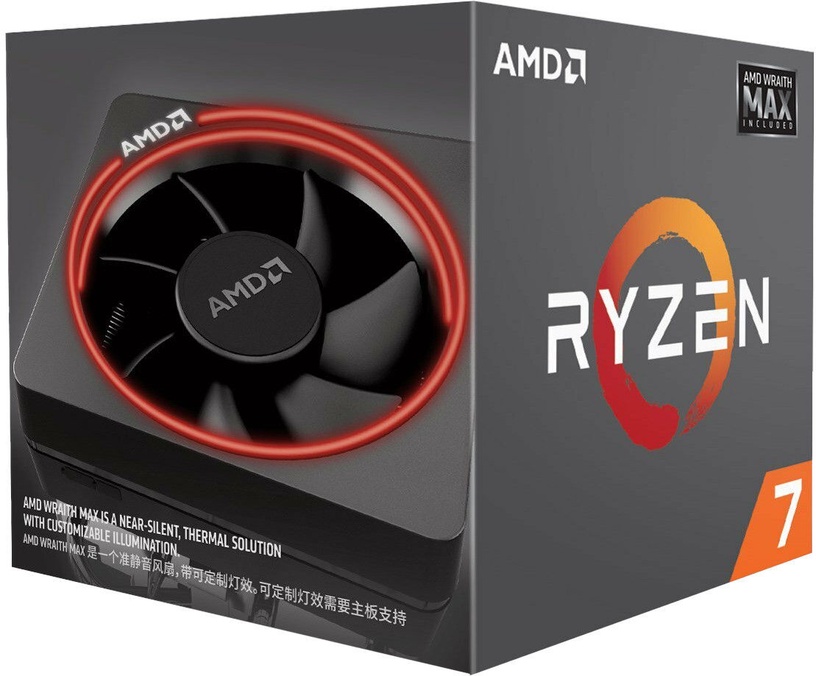 Procesorius AMD AMD Ryzen 7 2700 MAX 4.1GHz 16MB w/Wraith Max Cooler, 3.2GHz, AM4, 16MB