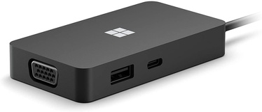 Jungčių stotelė Microsoft Travel Hub USB-C (SWV-00003), juoda