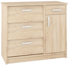 Batų spintelė ML Meble ML 02 Sonoma Oak, 800x400x700 mm