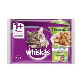 KAĶU KONSERVI WHISKAS CASSEROLE 4PCS