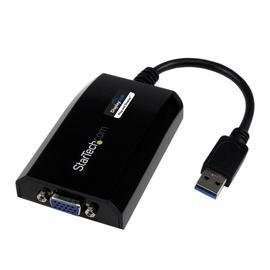 Adapteris StarTech USB32VGAPRO USB 3.0, VGA Female, 0.016 m, melna