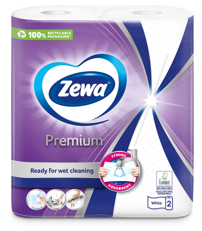 Бумажные полотенца Zewa, 2 сл