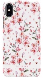 SoSeven Fashion Tokyo Cherry Blossom Flowers Back Case For Apple iPhone X/XS White/Pink