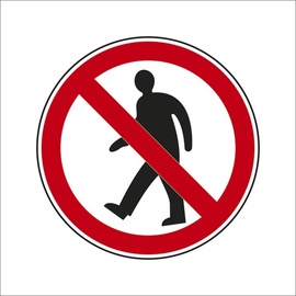 Предупредительный знак, 0.1 м x 10 см