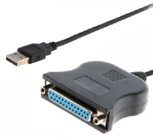 Savio Adapter USB / DB-25 1m Black