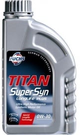 Машинное масло Fuchs Titan SuperSyn Longlife Plus 0W - 30, синтетический, для легкового автомобиля, 1 л