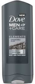 Dušigeel Dove Men Char & Clay, 400 ml