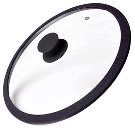 Fissman Arcades Lid With Marble Silicone Rim Dark Grey D28cm