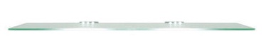 Black Red White Junona Line Glass Shelf