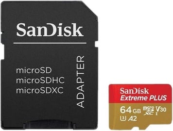 SanDisk Extreme Plus MicroSDXC 64GB + Adapter