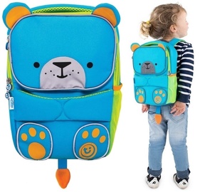 Школьный рюкзак Trunki Bear, синий/зеленый