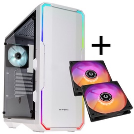BitFenix Case Enso RGB White+2x Spectre Addressable RGB LED Fans 120mm