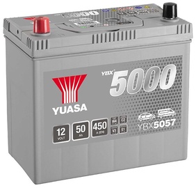 Аккумулятор Yuasa YBX5057, 12 В, 50 Ач, 450 а