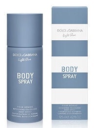 Kūno purškiklis Dolce & Gabbana Light Blue, 125 ml