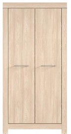 Black Red White Gent Wardrobe Oak