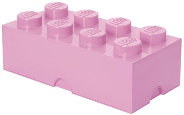 Uzglabāšanas kaste LEGO® Storage Brick 8 Large Light, 12.1 l, rozā, 50 x 25 x 18 cm