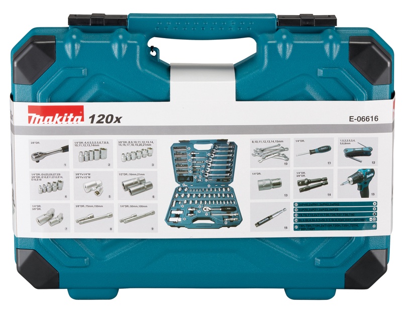 Käsitööriistakomplekt Makita E-06616