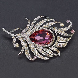 Diamond Sky Brooch Royal Vine With Swarovski Crystals