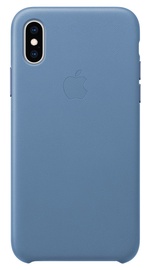 Apple Leather Back Case for Apple iPhone XS Cornflower