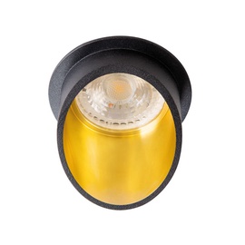 Įmontuojamas šviestuvas įleidžiamas Kanlux Spag C, 35W, GU10, juodas/geltonas