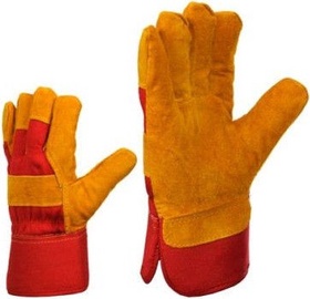 Рабочие перчатки Artmas, искусственная кожа/замша, красный/oранжевый, 11