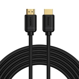 Kabelis Baseus HDMI HDMI Male (vyriška), HDMI Male (vyriška), 3 m, juoda