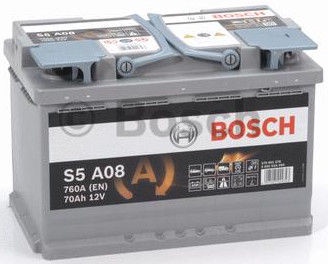 Aku Bosch AGM S5 A08, 12 V, 70 Ah, 760 A