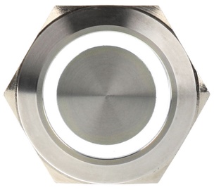 DimasTech Switch Push Button 25mm Silverline White