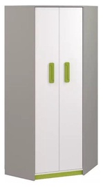 Skapis ML Meble Q 01 Green, 82x82x199 cm