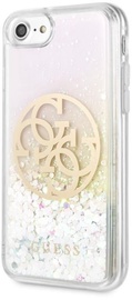 Guess Liquid Glitter 4G Circle Back Case For Apple iPhone 7/8/SE 2020 Transparent