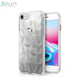 Blun 3D Prism Shape Case For Xiaomi Redmi Note 7 / Note 7 Pro Transparent