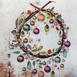 Paw Decor Collection Crystal Bauble Napkins 33x33cm