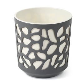 Вазон SN Duet Indoor Plant Pot 19.5x20cm Grey White