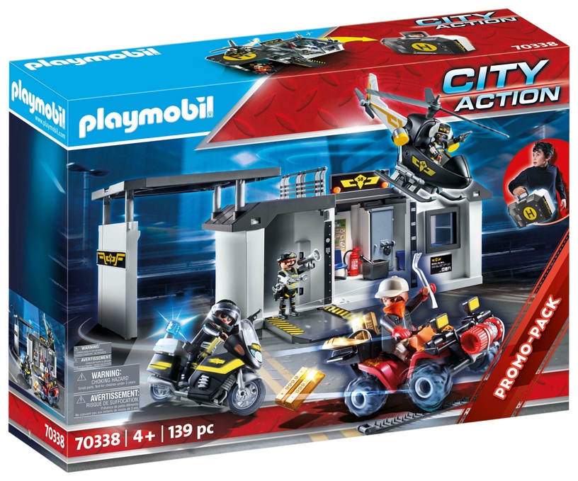 Konstruktors Playmobil City Action City Action Take Along Tactical Unit Headquarters 70338, plastmasa