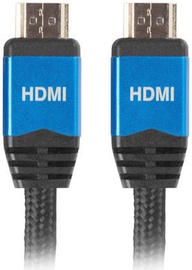 Laidas Lanberg HDMI Premium V2.0 HDMI 19 pin male, HDMI 19 pin male, 1 m, juoda
