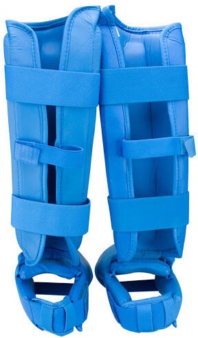 Защита голени и стопы Adidas WKF 661.35, синий, L