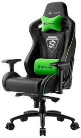 Žaidimų kėdė Sharkoon Skiller SGS4 Black/Green